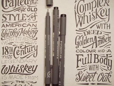 A Complex Whiskey hand lettering label lettering packaging pen spirits typography vintage whiskey
