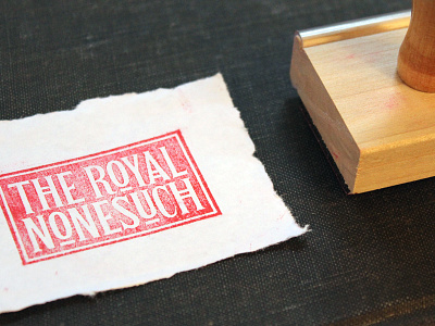 The Royal Stampsuch branding identity lettering logo paper stamp texture typography vintage