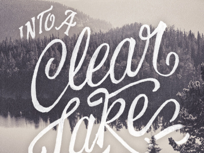 Guess the lyric! hand lettering instagram joseph alessio lettering mountain script sketch swash texture type typography vintage