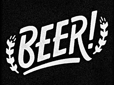 Beer? Beer! Pt. 2 beer editorial illustration joseph alessio lettering swash texture type typography vintage