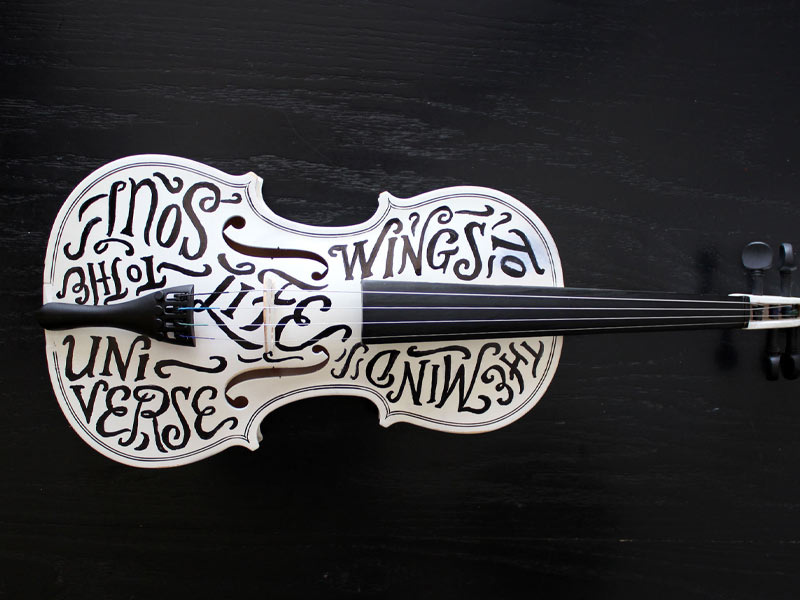Violin dribbble 2