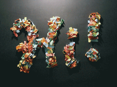 Why hello! animation color confetti dimensional gif lettering motion type typography