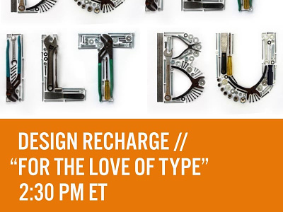Design Recharge design design recharge interview lettering tools type