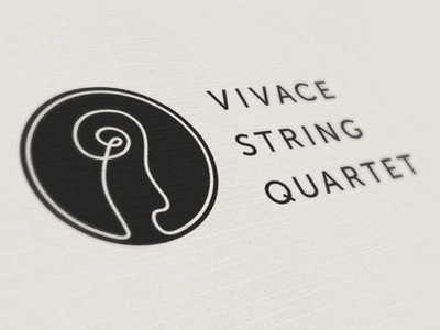 Vivace String Quartet - WIP circle drawn logo music