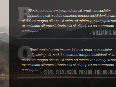 Blockquote @font face block blockquote drop cap quote typography web