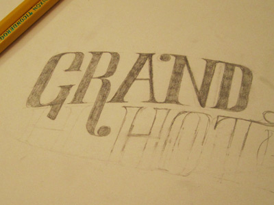 Lettering Practice graphite hand modern serif type typography