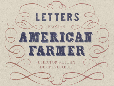 American Farmer american flourish hand drawn typography wood type
