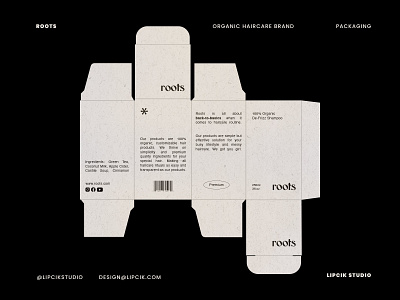 ROOTS - Packaging beauty brand identity branding clean design graphic design hair product logo minimalistic packaging shampoo simple typography vector