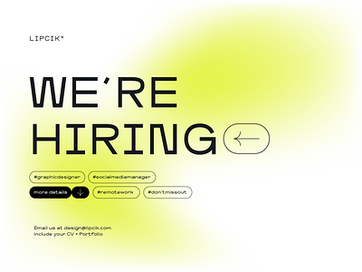 🎉 WE'RE HIRING! app design branding design graphic design hiring job logo openings opportunity remote salary seniordesigner socialmedia typography ui vector work