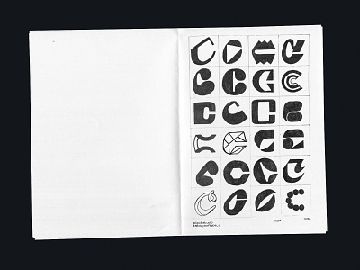 Collection of Letters C 36daysoftype 36dot alphabet branding c challenge design graphic design grid letter logo paper scan simple sketch typeface typography