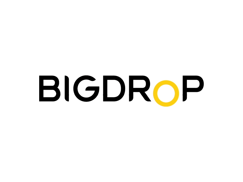 Big Drop Logo after animate animation cute design effect gif graphic minimal motion move simple