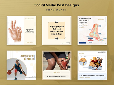 Social Media Post Design colors creatives facebook gold graphics design healthcare instagram posts social media post design uiux