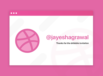 Thanks for Invitation @jayeshagrawal dribbble best shot dribbble invitation dribbble invite thanks for invite thanks giving