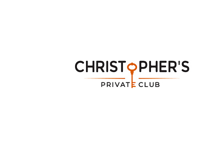 Christopher's private club logo design branding design icon logo typography