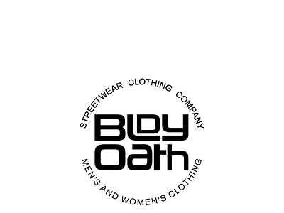 Bloody Oath design emblem logo typography