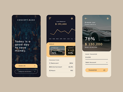 Bank app concept