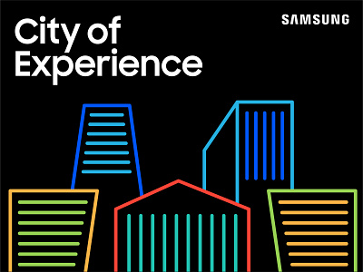 Samsung City art direction event event branding graphic design identity design illustration poster design