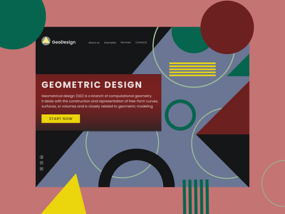 Geometric web design design shot shots web