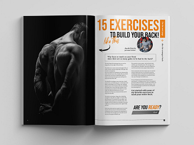 Editorial & layout design for fitness magazine