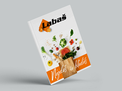 Magazine cover design for Labaš - groceries store magazine clean clean design editorial editorial art editorial design graphic design layout layout design layout exploration layoutdesign layouts magazine magazine cover magazine design minimal