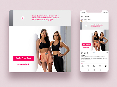 Social media content design for Rachael Attard