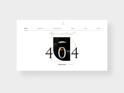 404 Error page. Luxury Perfumes, France
