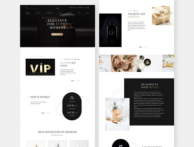 E-commerce website for Luxury perfumes - Sentir, France beauty website black gold build website create website ecommerce ecommerce design elegant design faq fragrance landingpage luxury design online shop onlineshop perfumes uiux uiuxdesign webdesign webdevelopment website website design