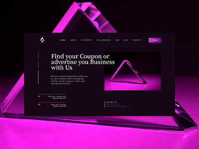 Website for Coupons and Advertizing platform, CouponSquirrel create website design first screen landingpage purple uiuxdesign web designer webdevelopment website website design