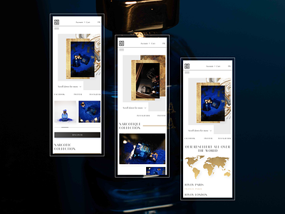 Responsive design for Luxury parfums Byron, France create website design fragrances france landingpage logo luxury uiux uiuxdesign web designer website website design