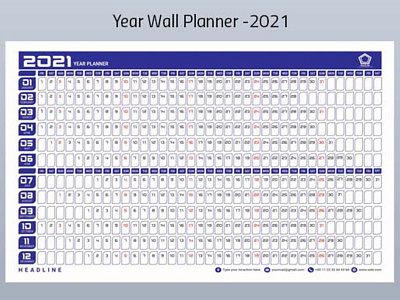 Year Wall Planner