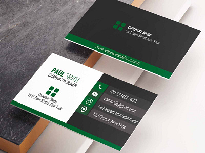 Corporate Business Card Design Template business business card design business card template company corporate corporate design corporate identity creative icon personal visitingcard