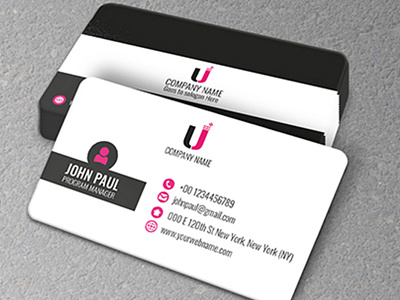 Clean Modern Business Card Design Template