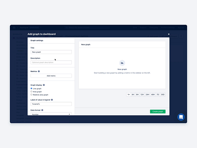 Graph Builder: Creating a Graph app application builder dashboad design development front end graph monitoring monitoring dashboard ui user experience user interface ux web