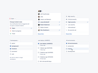 AppSignal Design System: Dropdowns