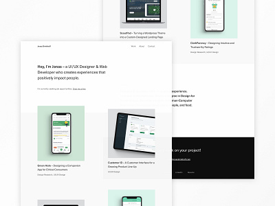 New Portfolio! app debut design development front end jekyll personal portfolio ui user experience user interface ux web web design website