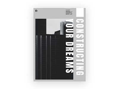 David Patoprsty / POSTER architecture graphic design logo minimal poster simple