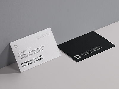 David Patoprsty / BUSINESS CARDS business card graphic design logo minimal simple