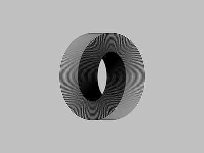 Infinite O font infinite infinity lettering line lineart lines minimal simple typography typography art
