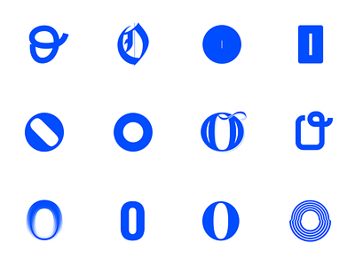 Letter O - various styles alphabet font graphic design letter lettering minimal minimalism monogram simple typography