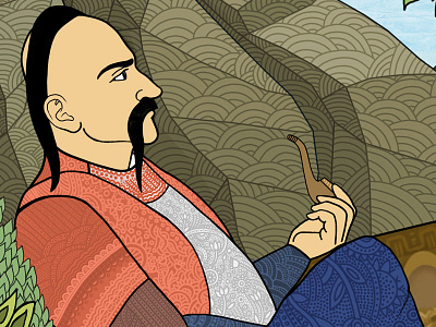 Myths and legends of native land №2 art cossack graphic illustration illustrator photoshop