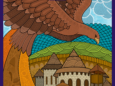 Myths and legends of native land №4 art design draw eagle follow graphic illustation illustrations illustrator photoshop picture