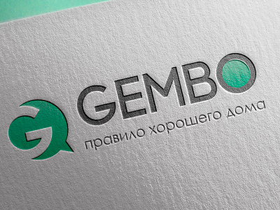 Logo design for Gembo art brand design graphic green identity logo logotype