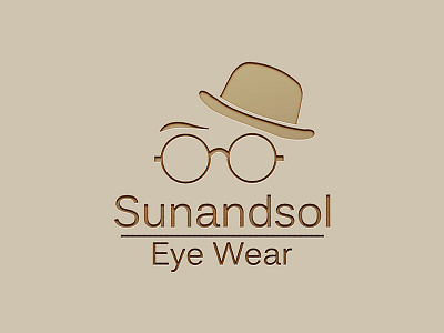 Sunandsol Logo eyewear glasses goggles illustration logo vector