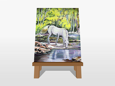 Watercolour _Horse Painting colours hourse illustration painting watercolor