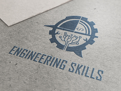 Engineering Skills Logo engineers logo logo design ui uiux vector