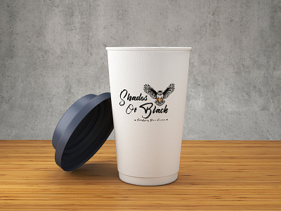 Shades of Black Logo blackcolor branding coffeeshop illustration logo logo design owl shadesofblack vector