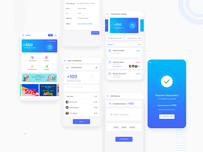 Finance App UI android app financeapp fintech icon illustration ios mobileui ui ui design uidesign ux