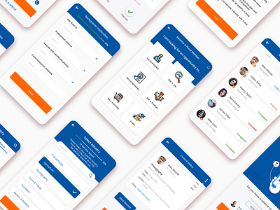 GroupPal App UI android appdesign appscreens business design grouppal icons ios mobile app design mobileui ui uidesign uiscreens uiux vectors