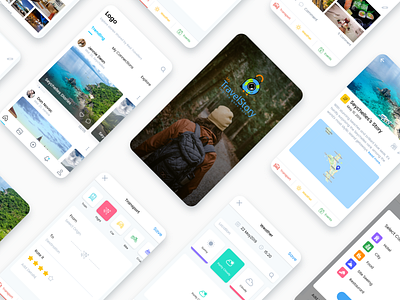 Travel App UI_V3 app ui beaches brand foreign forest home page ui icons illustration india mockup mountains tourism travel travel app ui ui uiux ux vector