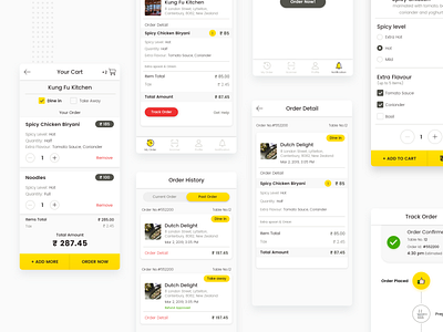 Food App: Order Screens